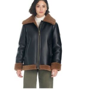 Koolaburra by Ugg Black and Brown Teddy Jacket NWOT this is amazing. Wore once😎🔥